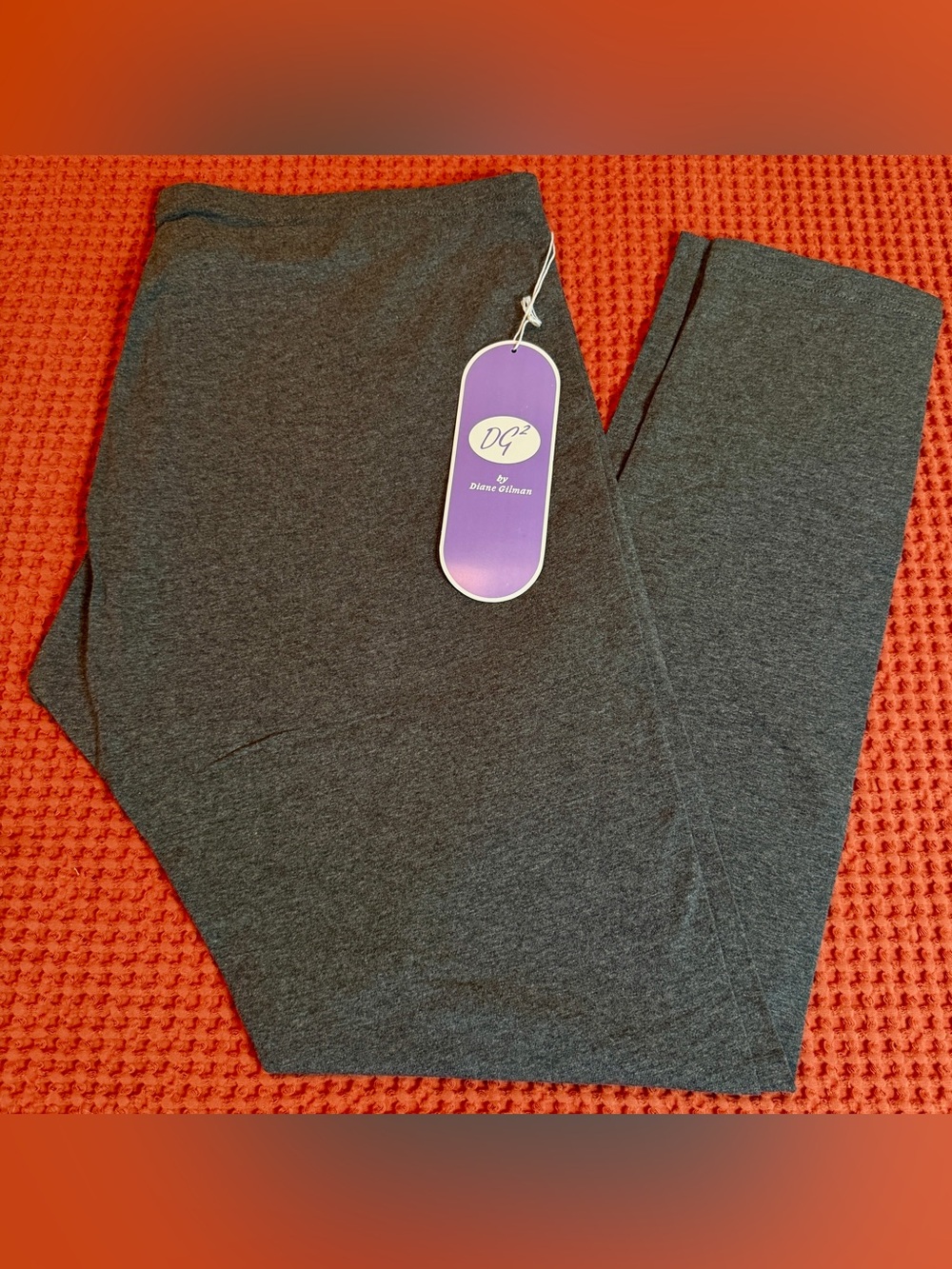 DG2 by Diane Gilman Pull On Leggings - Heather Charcoal Gray (Size 1X) NWT